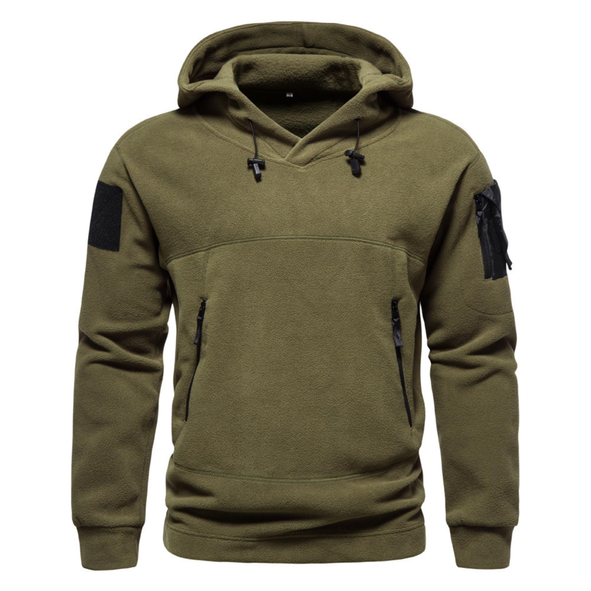 Chaqueta térmica de forro polar para hombre, con múltiples bolsillos con cremallera, cálida, para senderismo, viajes, para otoño e invierno