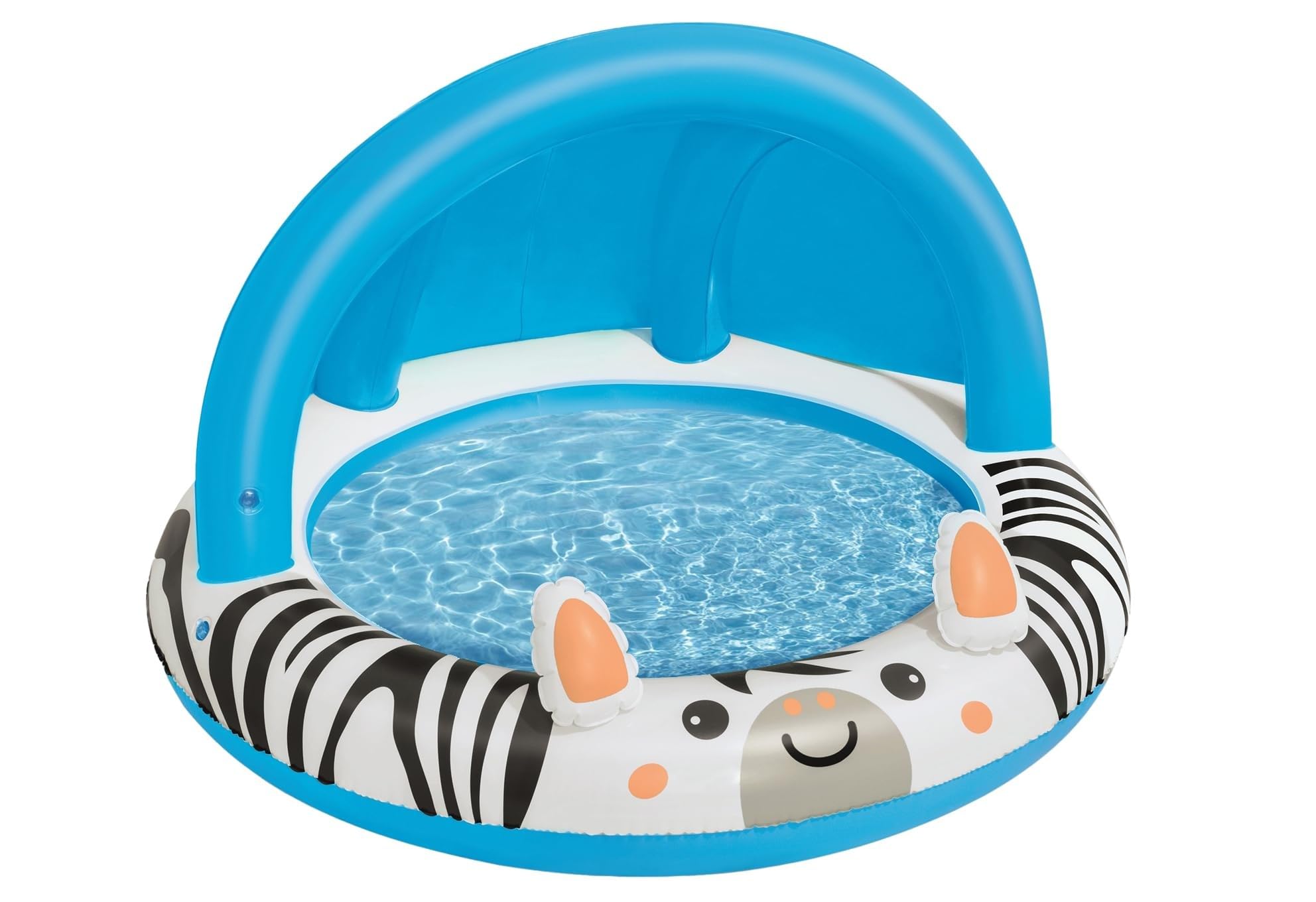 BESTWAY Piscina Hinchable Infantil Safari Cebra 97x66 cm Azul