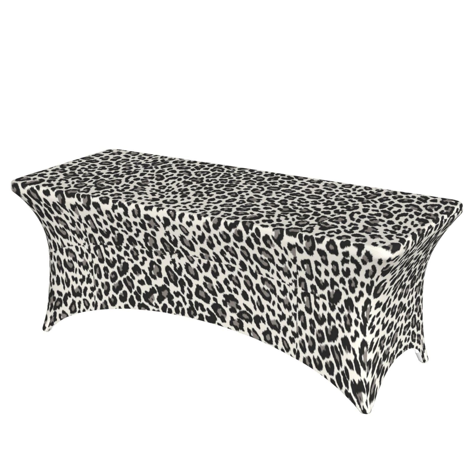 ERCgad Leopard Print Print Rectangular Tablecloth Dining Banquet Party Events Home Celebration Table Cover