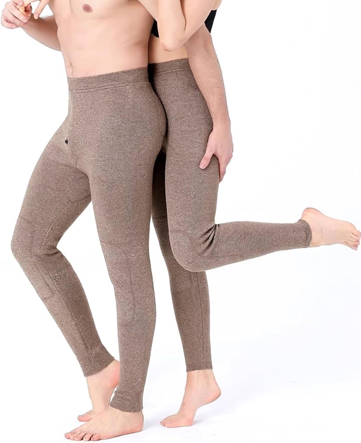 Men Women Thermal Underwear Bottoms Long Johns Autumn Winter Thermal Pants Leggings 100% Cashmere Walking Hiking Trousers