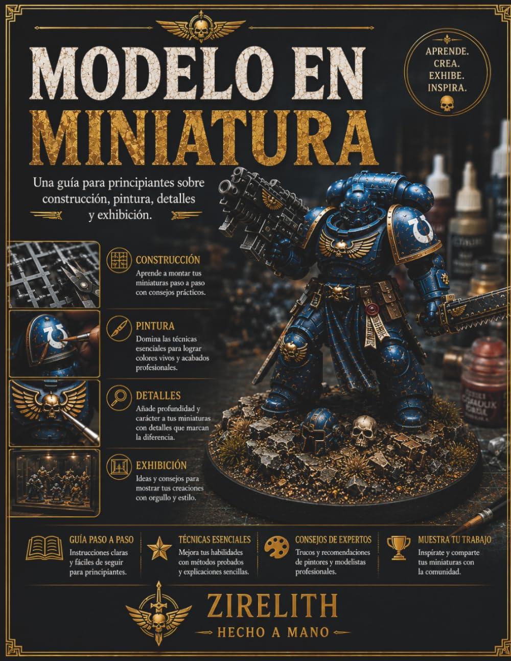 MODELO EN MINIATURA: Una guía para principiantes sobre construcción, pintura, detalles y exhibición.