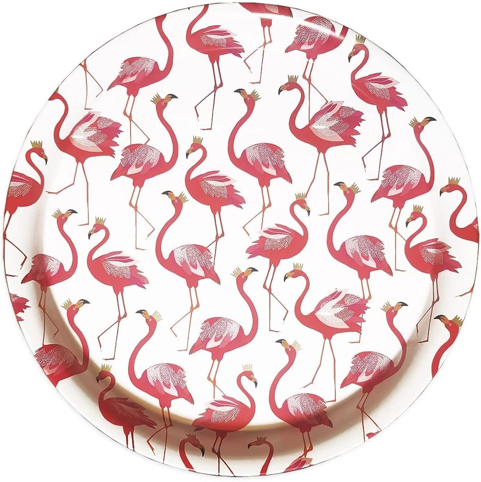 Sara Miller - Flamingo Round Tin Tray