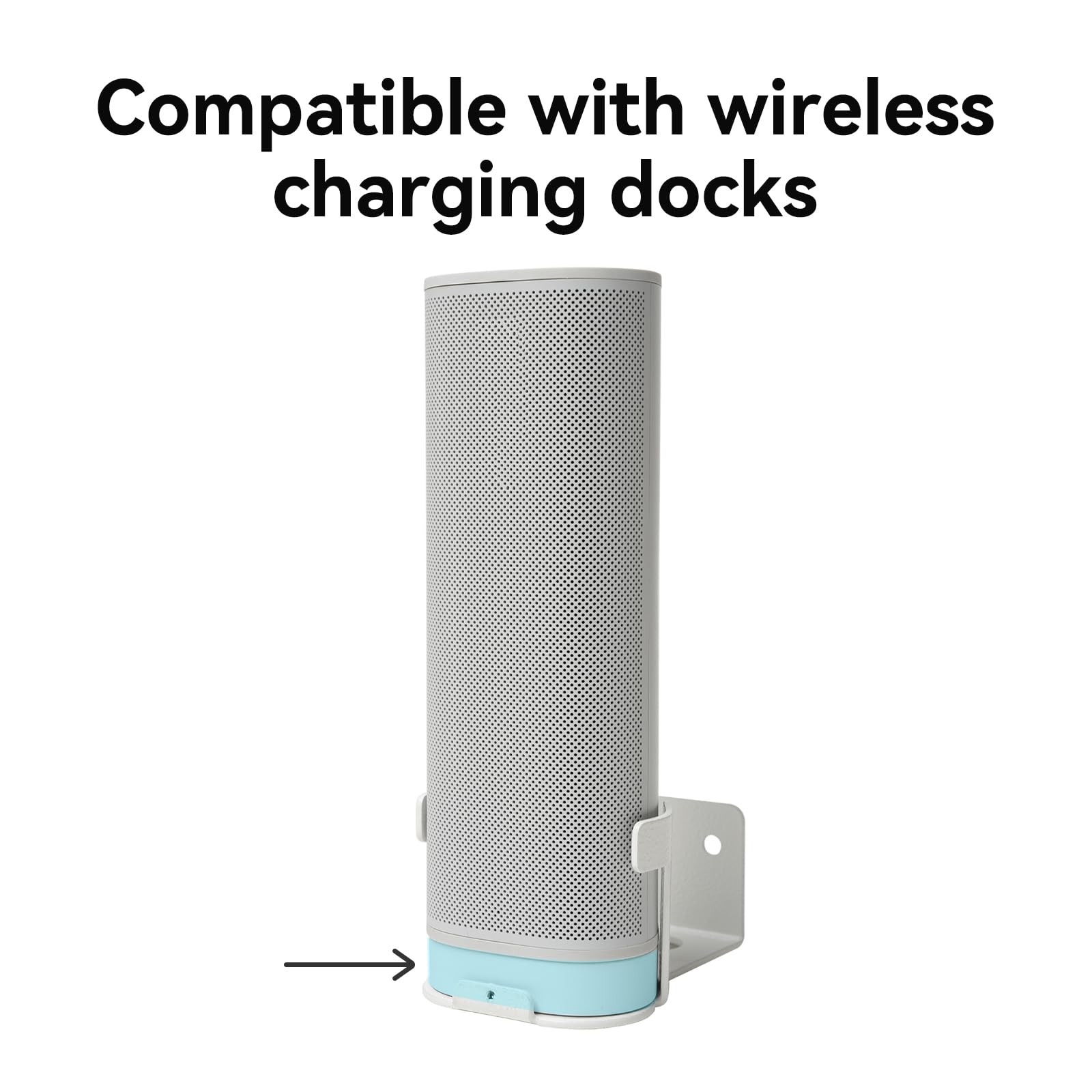 shinar Metall Wandhalterung Kompatibel mit Sonos Roam 1/2 | Halterung Zubehör Ständer Kompatibel mit Roam1/2 Roam SL Verstellbare Halterung Max. 12 kg (Weiß)