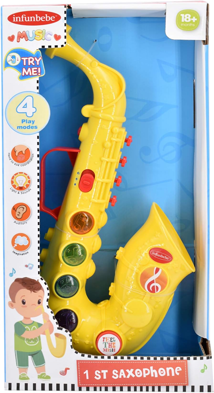 KandyToys My First Saxophone Musical Instrument | Toddler Toys | 18 Months +