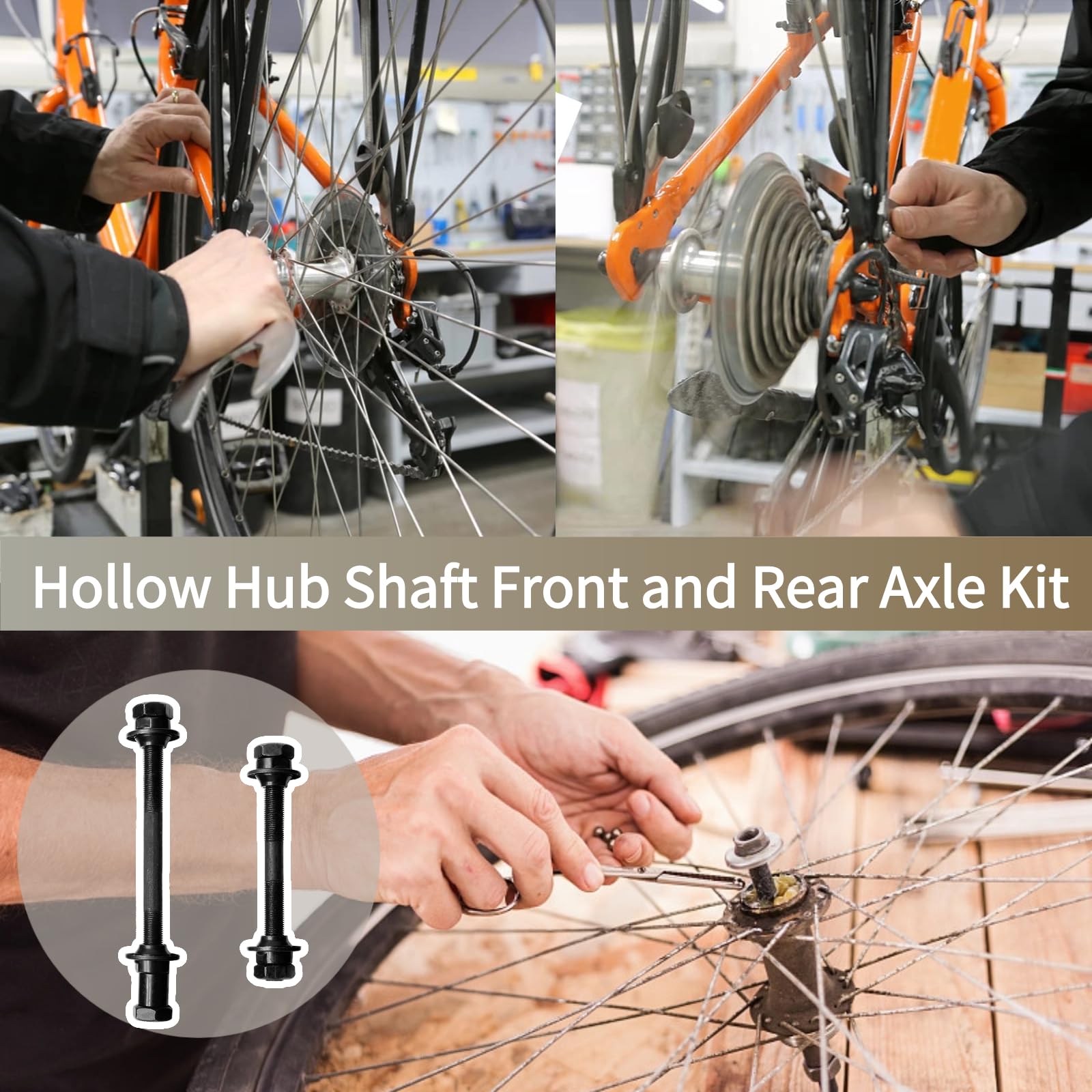 Amazon | MOONDKIST 1ペア 自転車車軸 リアアクスル フロントアクスル