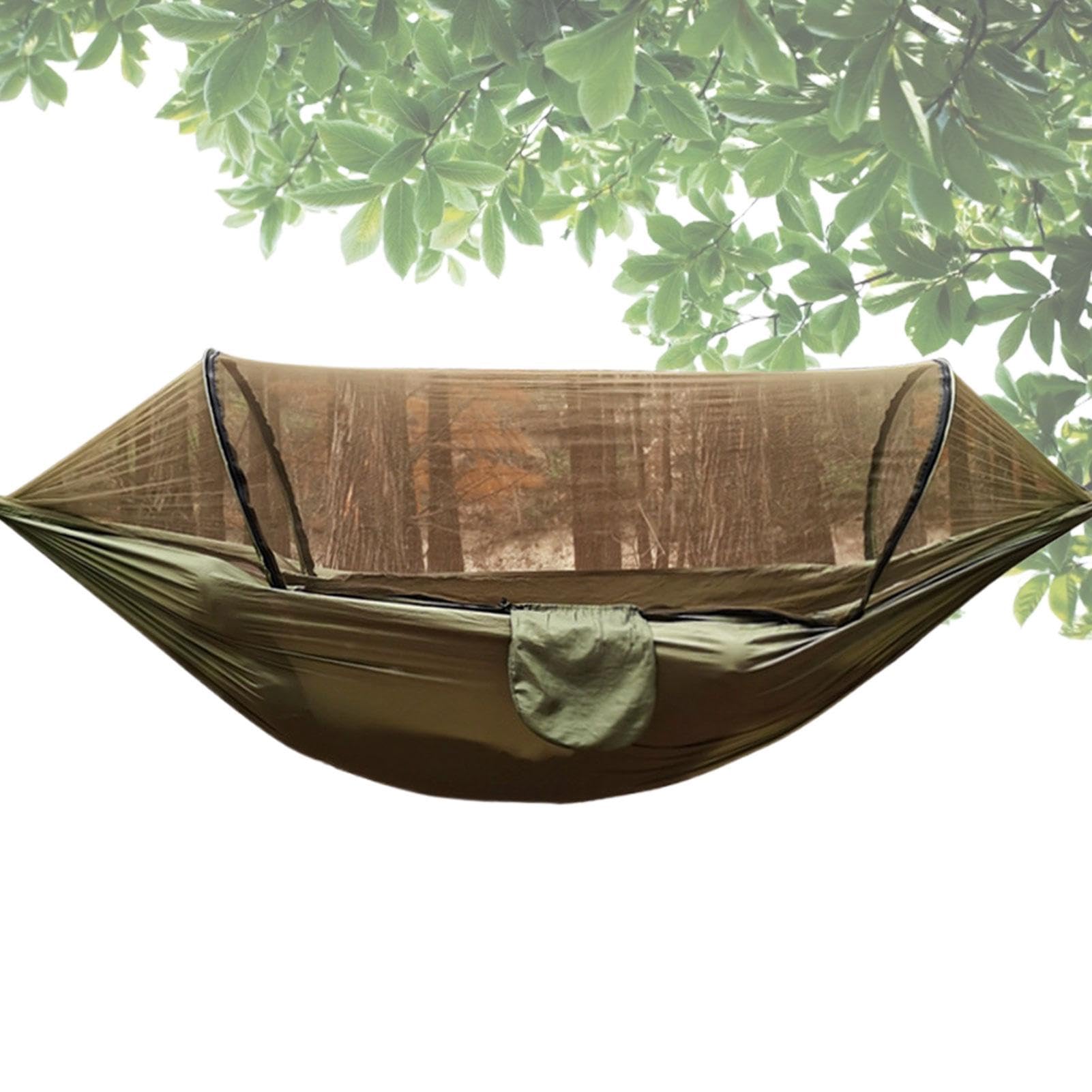 Camping Hammock - 9x5FT Hammock Tent | Portable Hammocks with Gnat Net | Outdoor Hamock | Automatic Setup Relaxing Camp Family Shelter for Outdoors Hiking Picnic