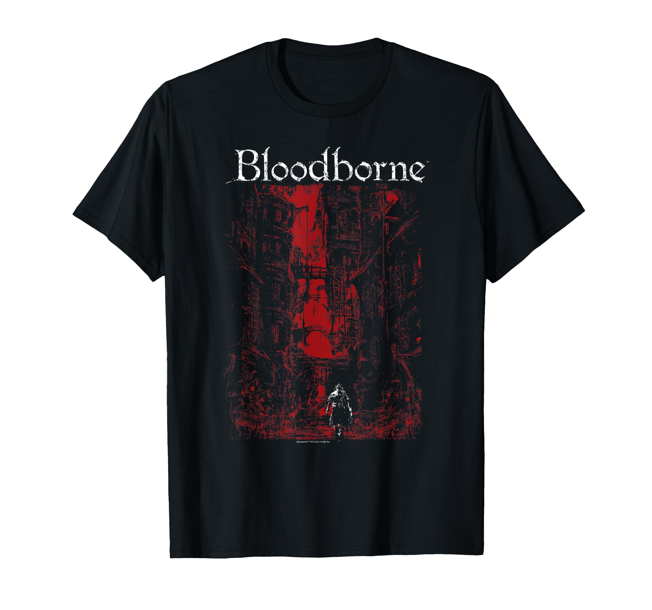 Bloodborne Red City Background T-Shirt
