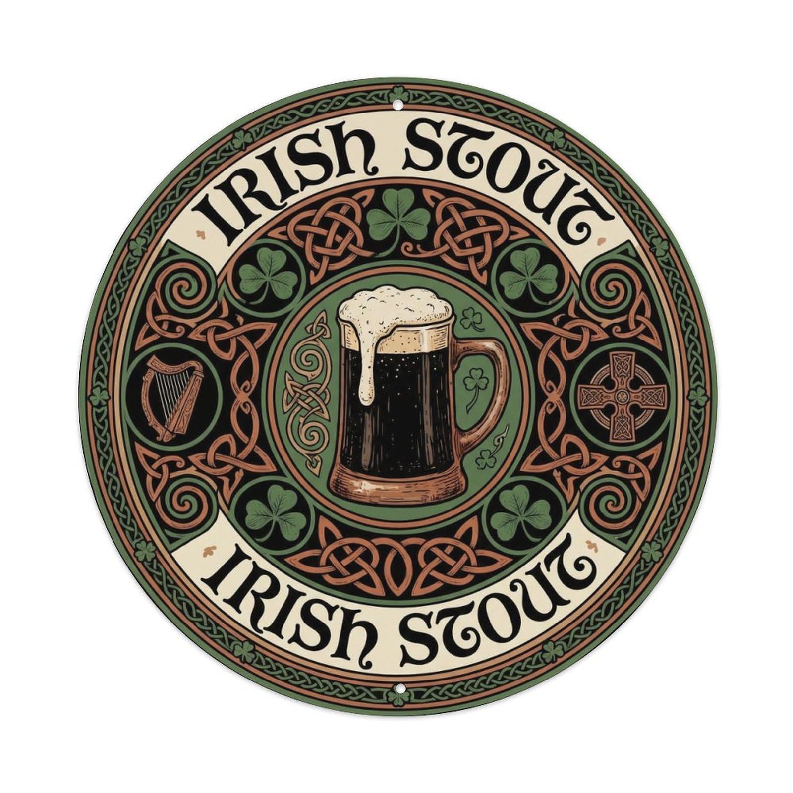 Irish Stout Beer Brewery Traditional Festival Brew Metal Tin Sign