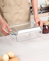Vista 14 de NUTRIUPS 8x8 Baking Dish Square Casserole Baking Dishes with Glass Cover Glass Casserole Dish with Lid Baking Dish Glass Baking Pan for Baking