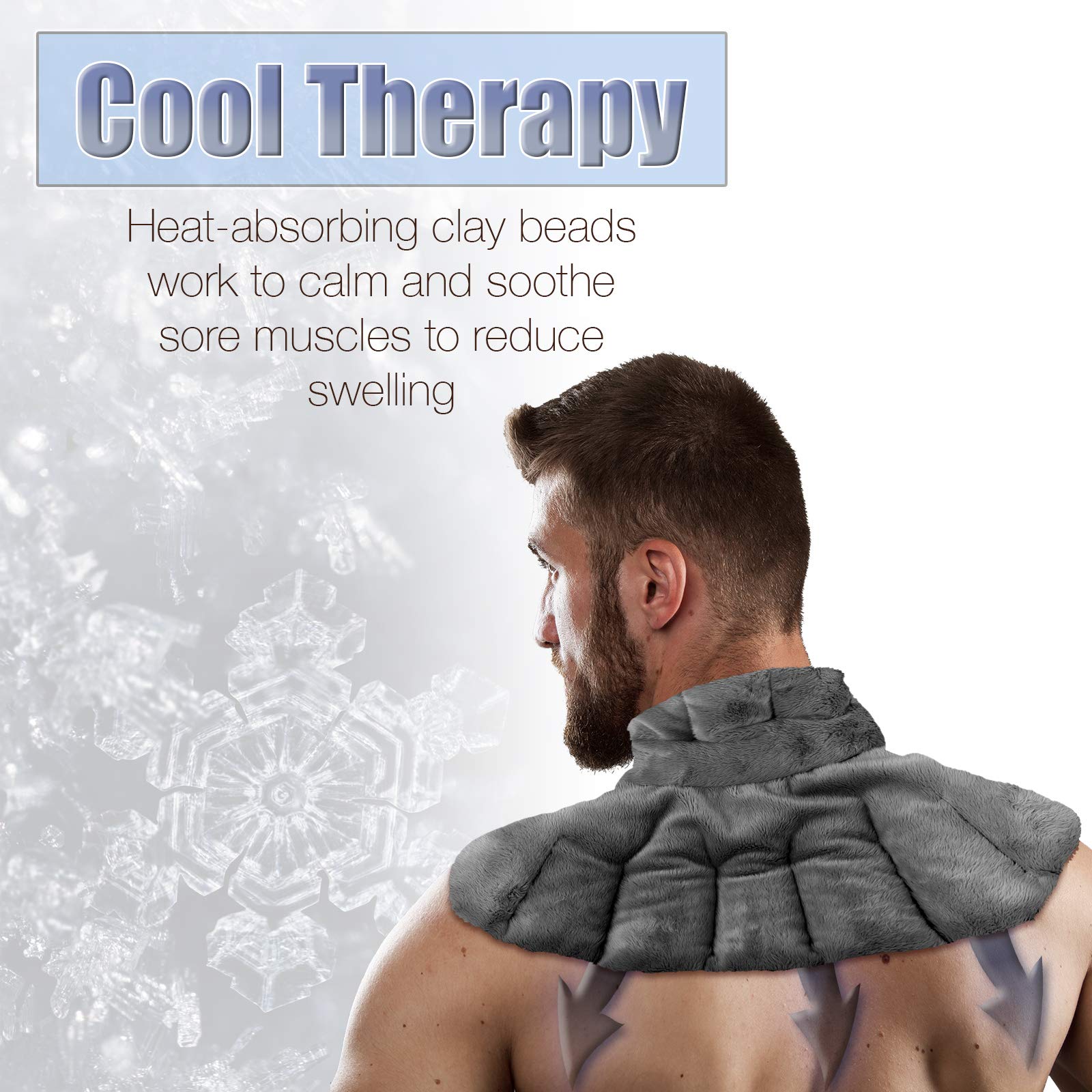 Heating Pad for Neck and Shoulders Microwavable Weighted Heat Therapy