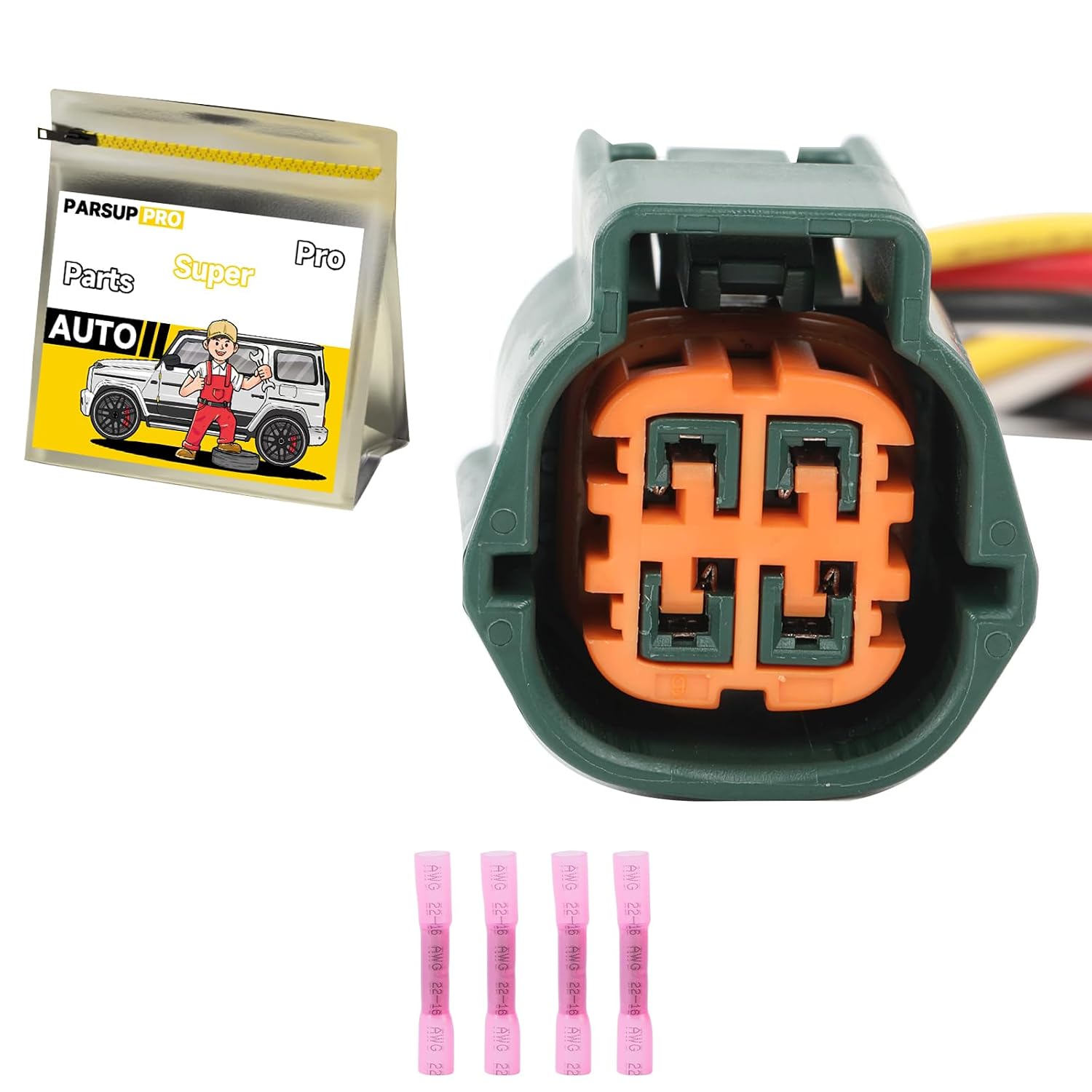 1Pcs 4-Way/Pin O2/Oxygen Sensor Connector Socket Repair Wiring Harness Auto Waterproof Plug Pigtail for Nissan Altima for Sentra for Frontier for Titan Replace RS04FG 226A07S001 226A08U300