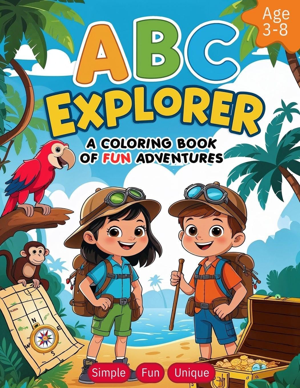 ABC Explorer: A Coloring Book of Fun Adventures