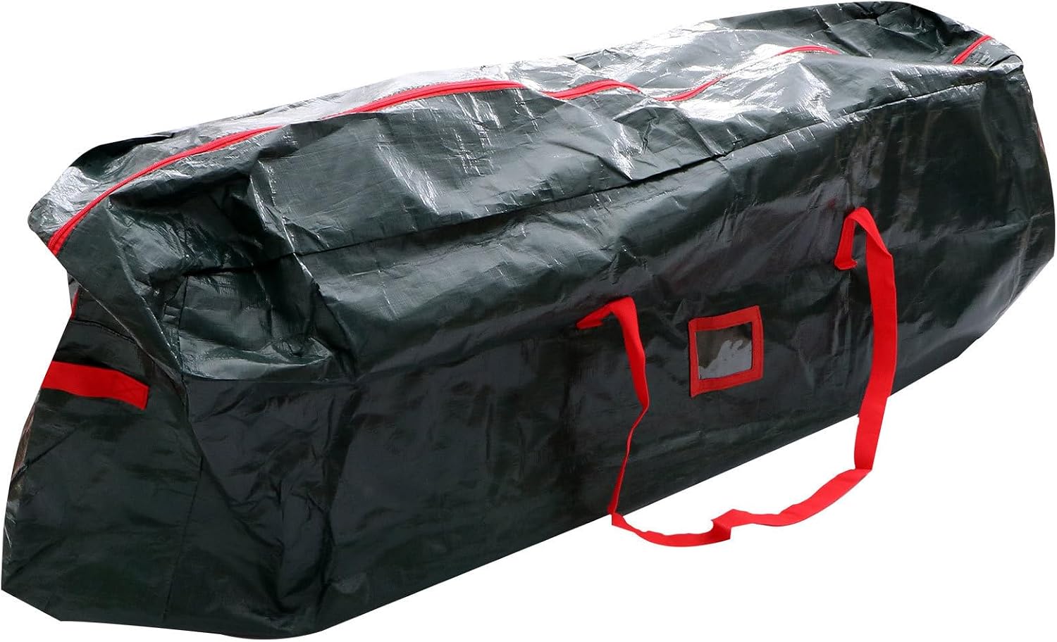 Christmas Tree Storage Bag Black Polyethylene Fabric Waterproof | Super Large Capacity, Handle Design, Smooth Surface, Comfortable Touch for Household Holiday Organization Random Color