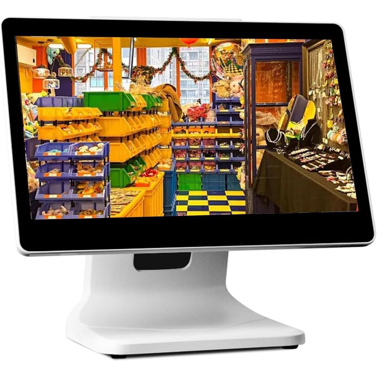 Caja registradora Inteligente «Todo en uno» con Pantalla táctil | Sistema TPV para pequeñas empresas, monitor multitáctil, CPU N2930, 4 GB de RAM, SSD de 64 GB, Windows 10