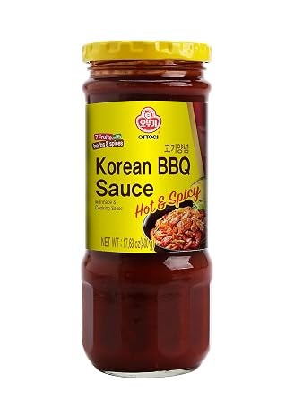 OTTOGI Authentic Korean BBQ Sauce Hot & Spicy, Marinade & Cooking Sauce 500g