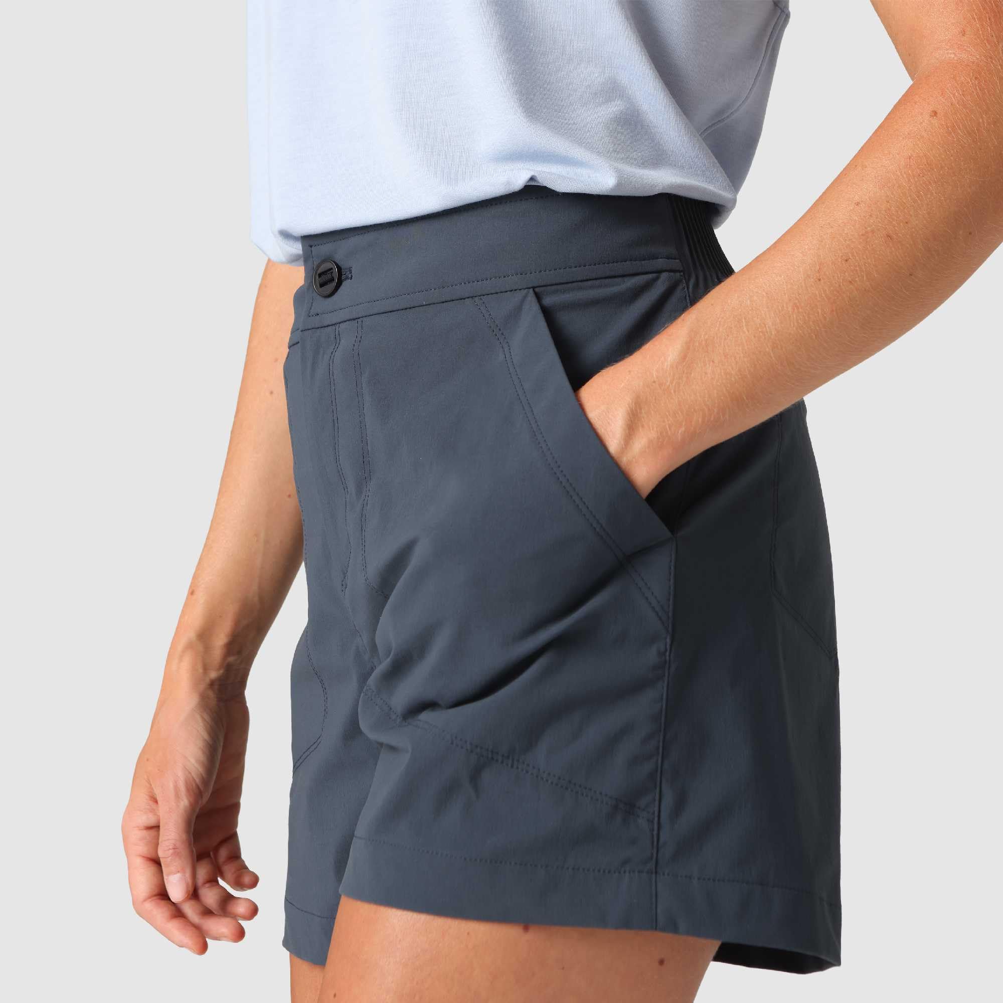 Outdoor Research Timberline Short da donna | Traspirante, elastico UPF 50+, pantaloncini sportivi da escursionismo, ad asciugatura rapida, tasca con zip