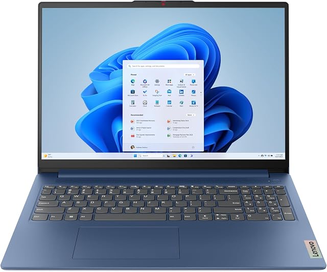 Lenovo IdeaPad Slim 3 | 15 inch Full HD Laptop | Intel Core i3-N305 | 8GB RAM | 256GB SSD| Windows 11 Home in S mode | Abyss Blue