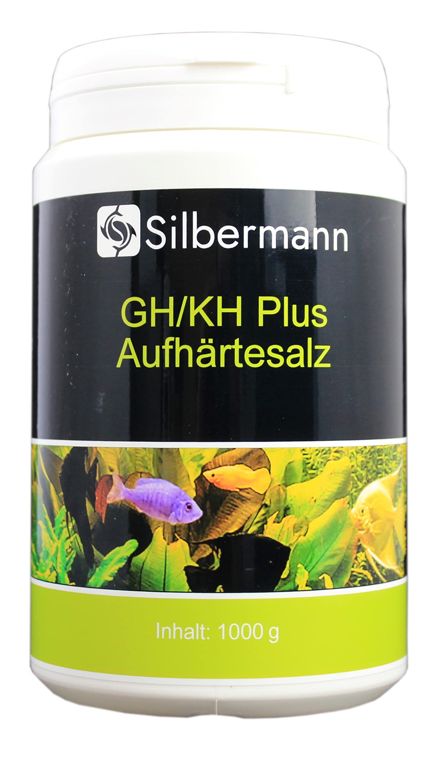 Silbermann GH/KH Plus – Sal de endurecimiento para Aumentar simultáneamente la dureza Total y carbonato 1000 g – Agua Dulce