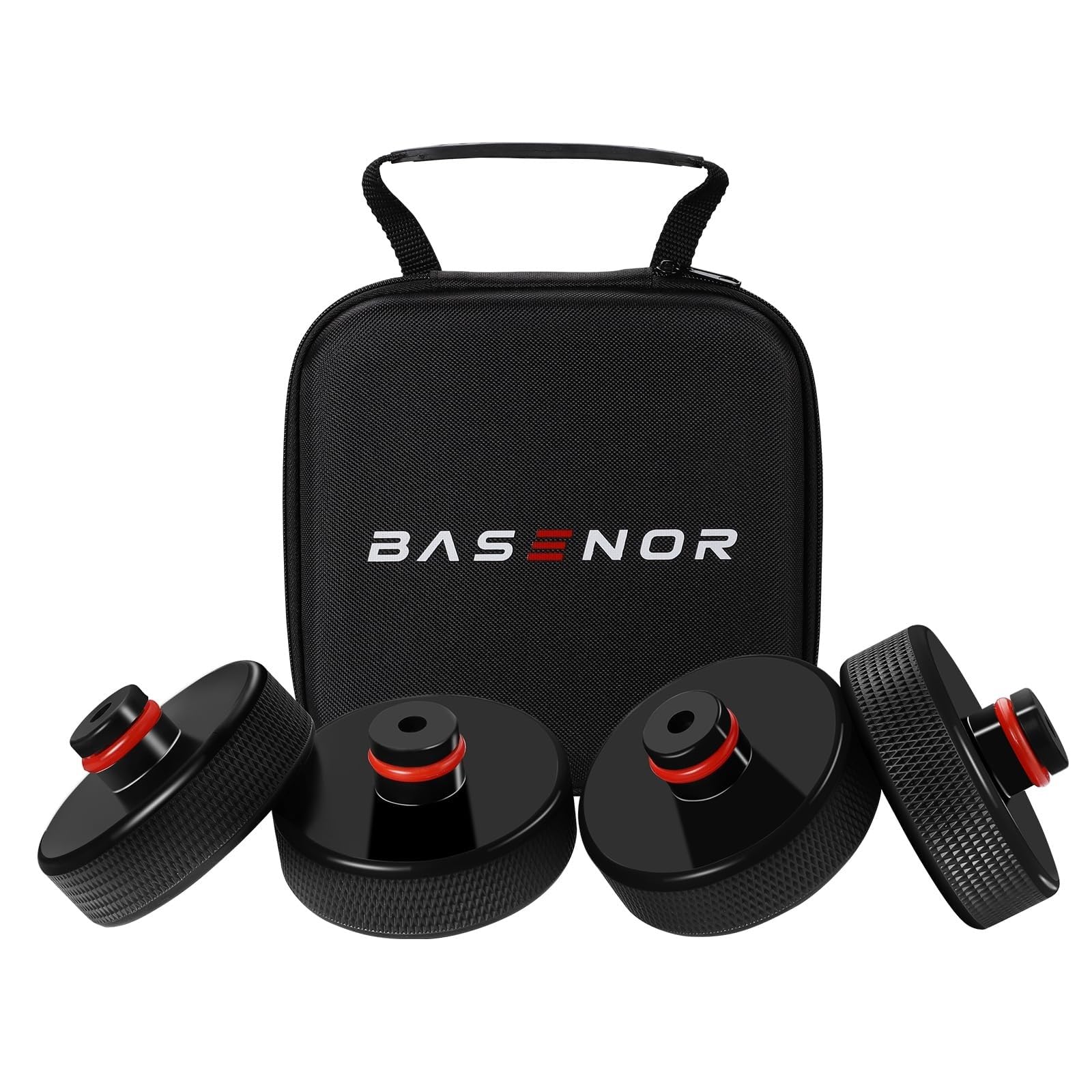 BASENOR 2013-2026 Podno?nik do Tesla Model Y Model 3 Model S Model X kr??ki podnosz?ce, adapter z futera?em do przechowywania, akcesoria Tesla Gen 3 (chroni bateri? i podwozie) (4 sztuki)