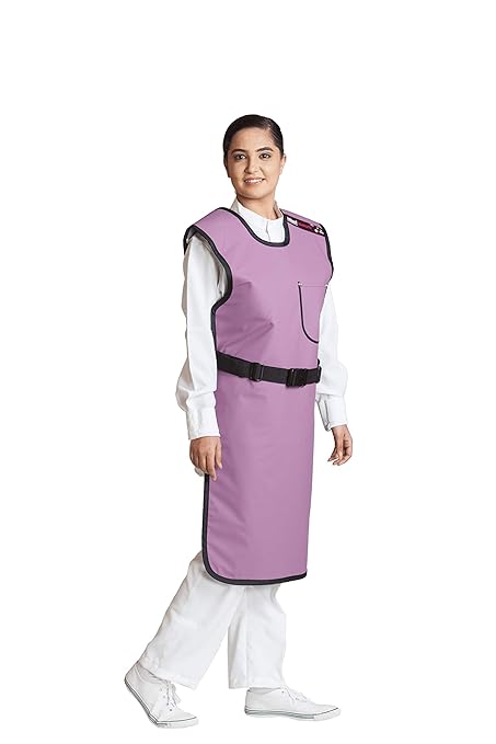 Kiran Medical Systems - Radiation Protection Coat Apron With Front Snap lock- 0.50mm Pb ZeroLead - Satin Touch - Large
