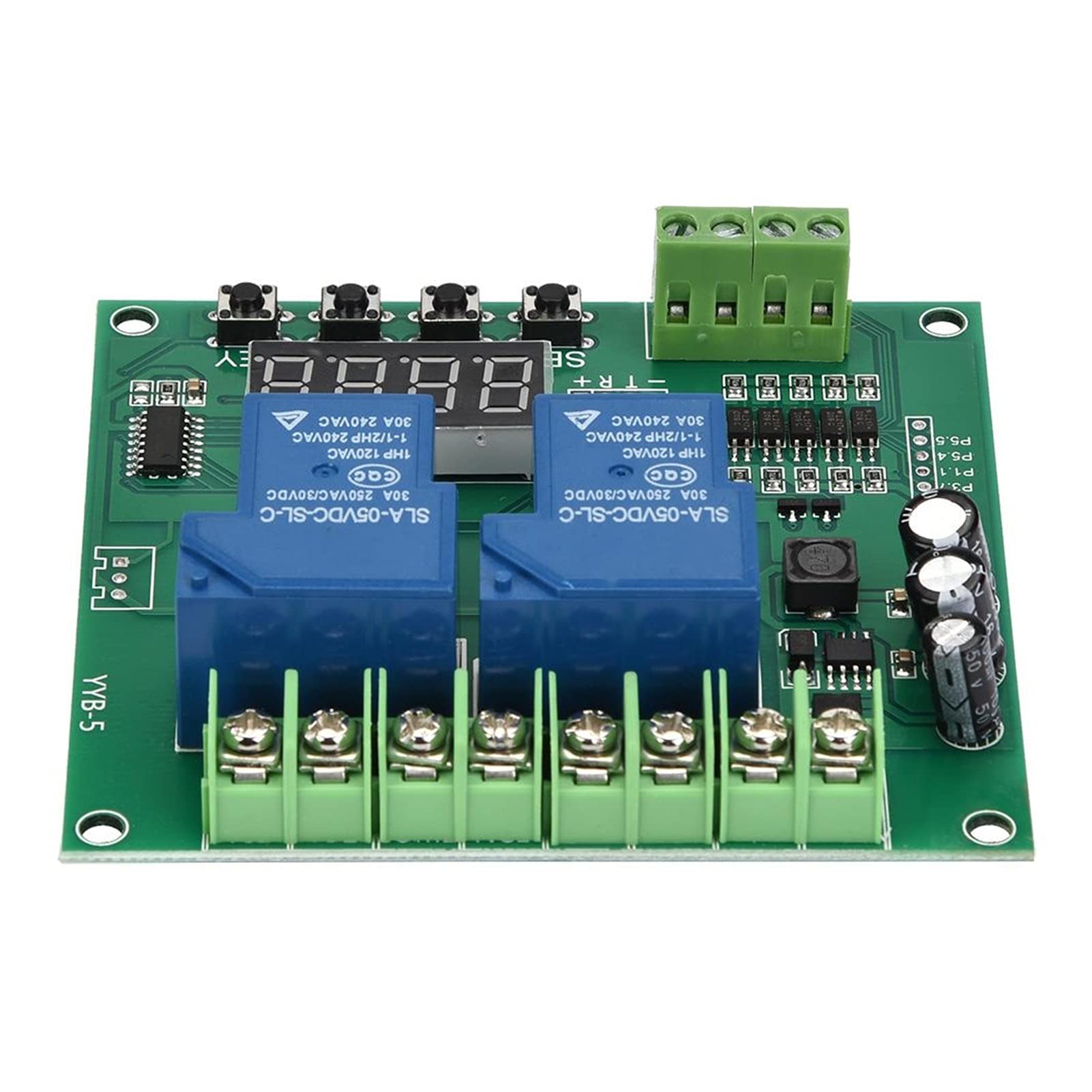 Scheda controller motore avanti/indietro YYB-5 12V 24V Modulo ciclo di temporizzazione ritardo relè due fai da te