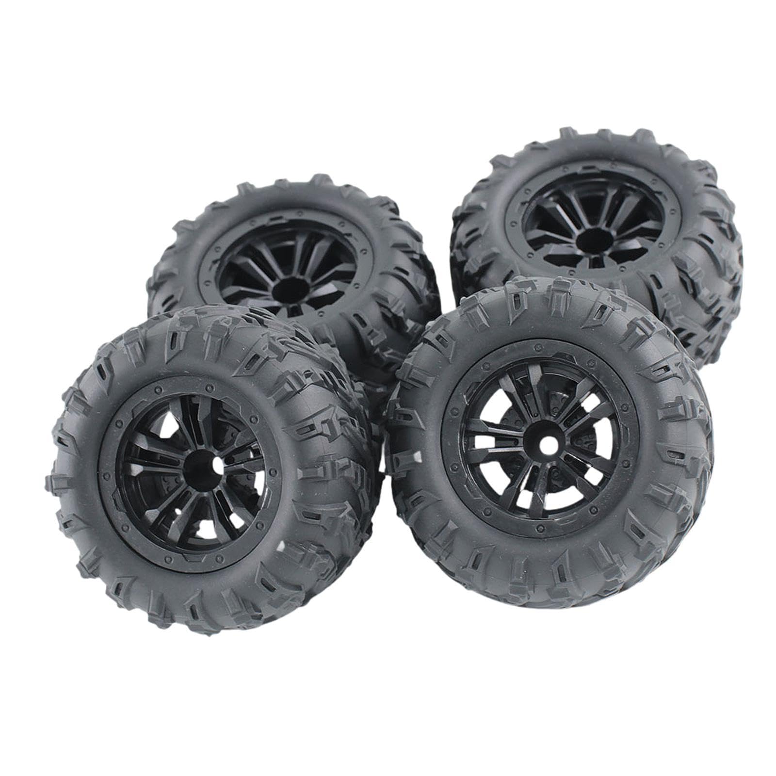 4x Mise à Niveau Des Pneus En Caoutchouc RC pour 1/12 1/14 1/16 124016