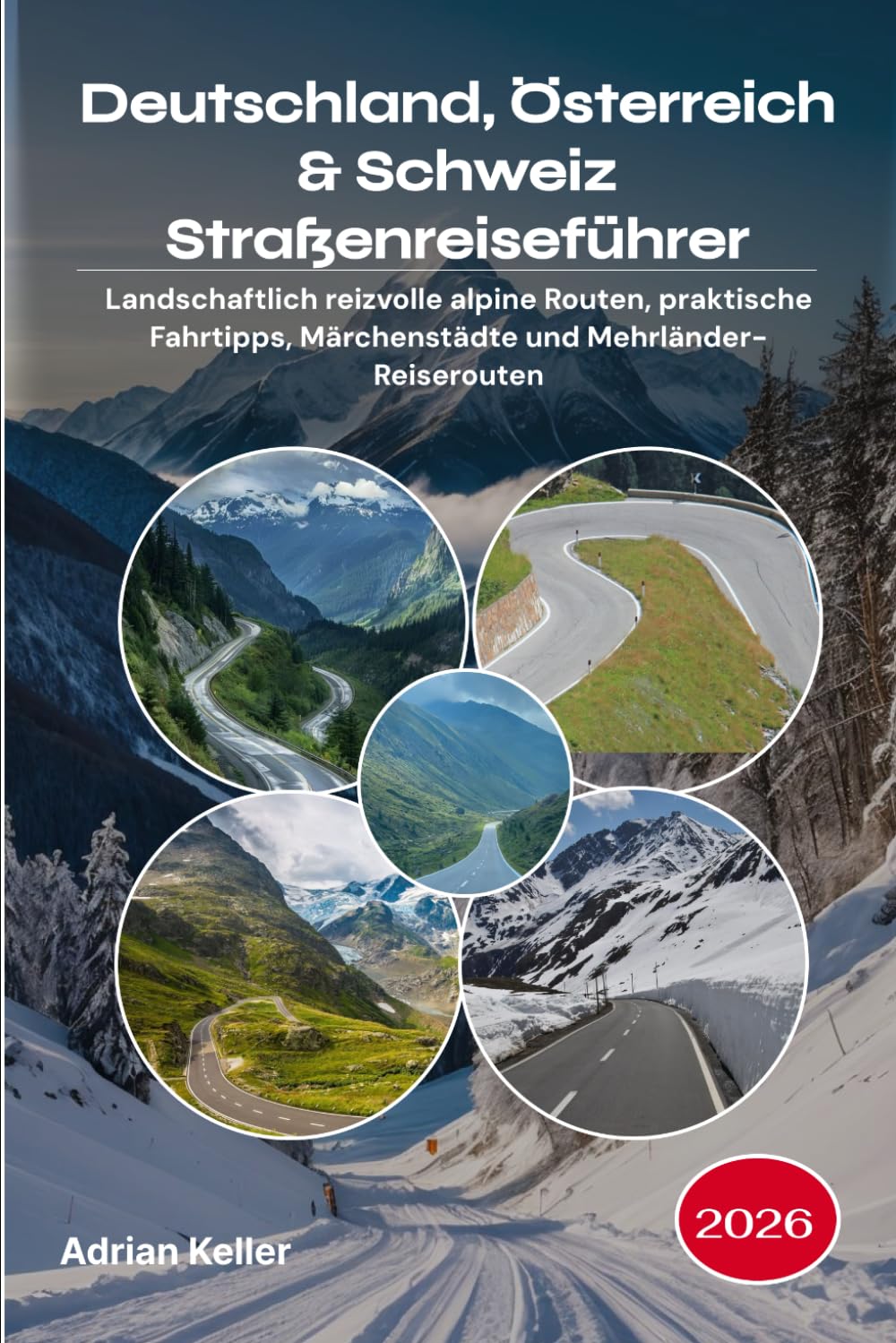 Deutschland, Österreich & Schweiz Straßenreiseführer 2026: Landschaftlich reizvolle alpine Routen, praktische Fahrtipps, Märchenstädte und Mehrländer-Reiserouten