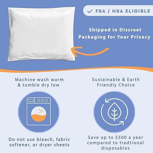 Miniatura 9 de Ropa interior súper para incontinencia para hombres, ropa interior de control de la vejiga reutilizable lavable, una pieza , L, gris, 1