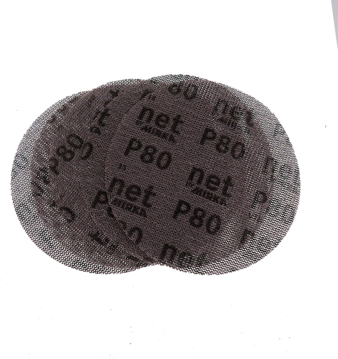 Mesh Sanding Discs 25PCS 5 Inch 125mm Mesh Dust-Free Anti-Blocking Hook&Loop Round Abrasive Sandpaper 80-320 Grit(80 Grit)