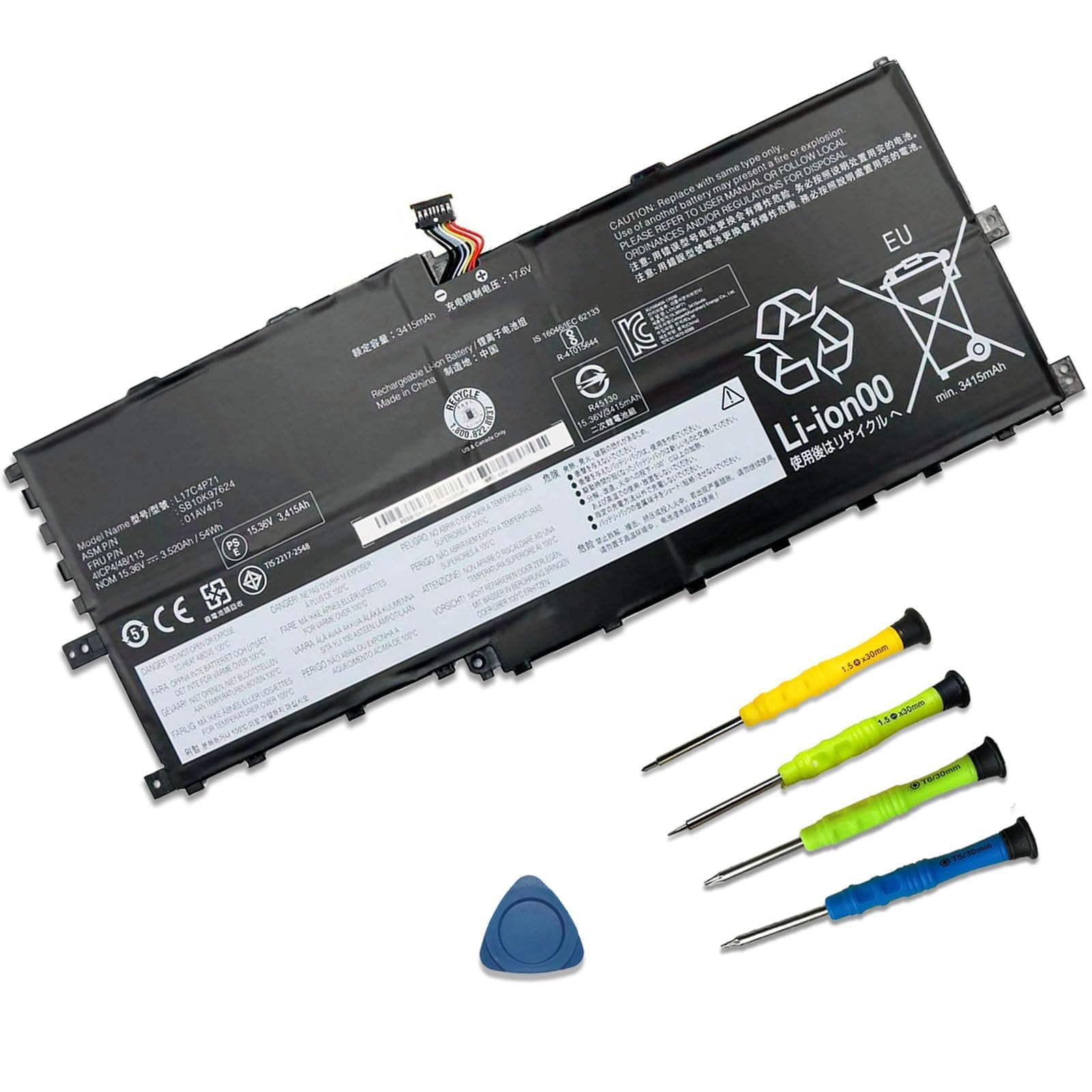 Amazon.com: SUNNEAR L17C4P71 01AV475 SB10K97624 Laptop Battery