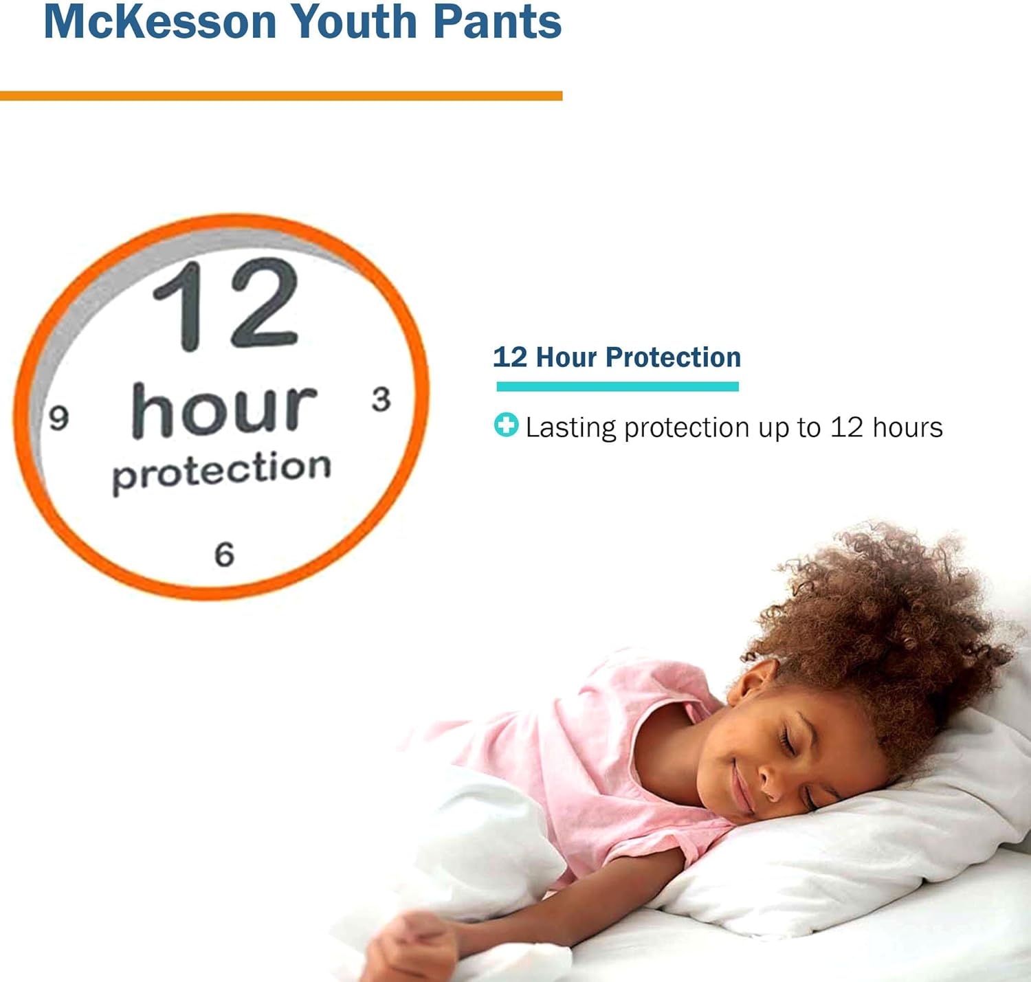McKesson Youth Training Pants, [56 Count], Overnight Disposable Pull Up Diapers, L/XL, 60-125 lbs, Absorbent 12 Hour Leak Protection with Leg Gathers and Tear-Away Sides, for Boys or Girls, Pediatric - Image 4