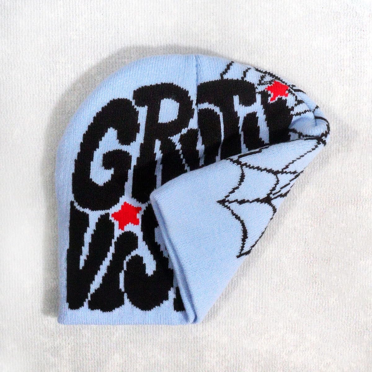 Y2K Beanie for Men Women Knitted Hat Winter Cap Gothic Spider Design Warm Casual Skullies Cold Weather Knit Outdoor - Image 8