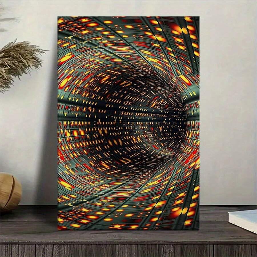 Peinture abstraite sur toile haut de gamme avec cadre intérieur