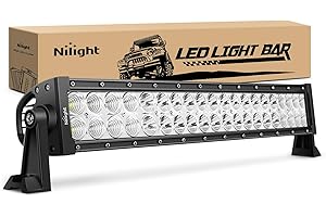 Nilight - 70003C-A 22" Waterproof Led Light Bar Flood Combo