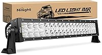 Nilight 70003C-A 22" 120W LED Light Bar Flood Spot Combo Offroad Driving Lights for Trucks ATVs SUVs Boats IP67 2-Year Warranty