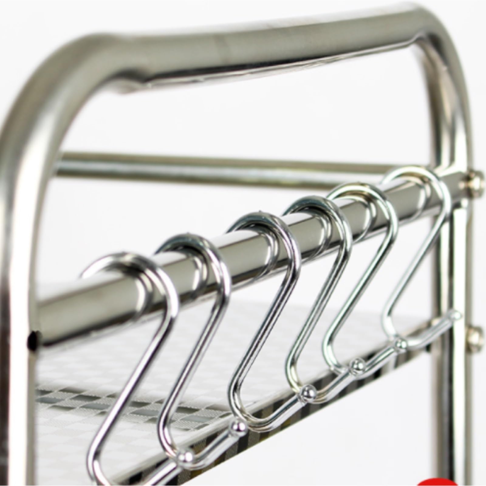 Scaffale da cucina in acciaio inossidabile, ripiano for forno a microonde, organizer for bagno, cuociriso, casa moderna(40cm)