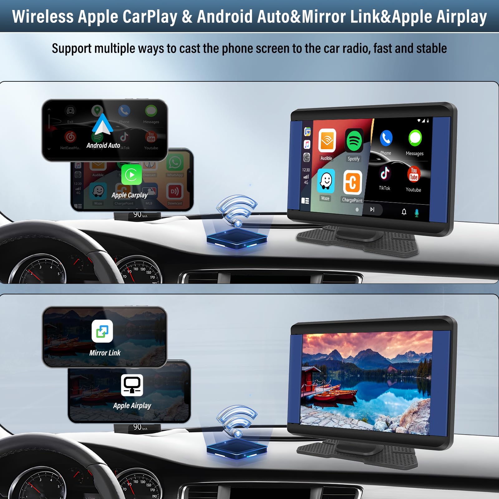 CAMECHO Radio Wireless Per Smartphone 7 Pollici - Dettaglio