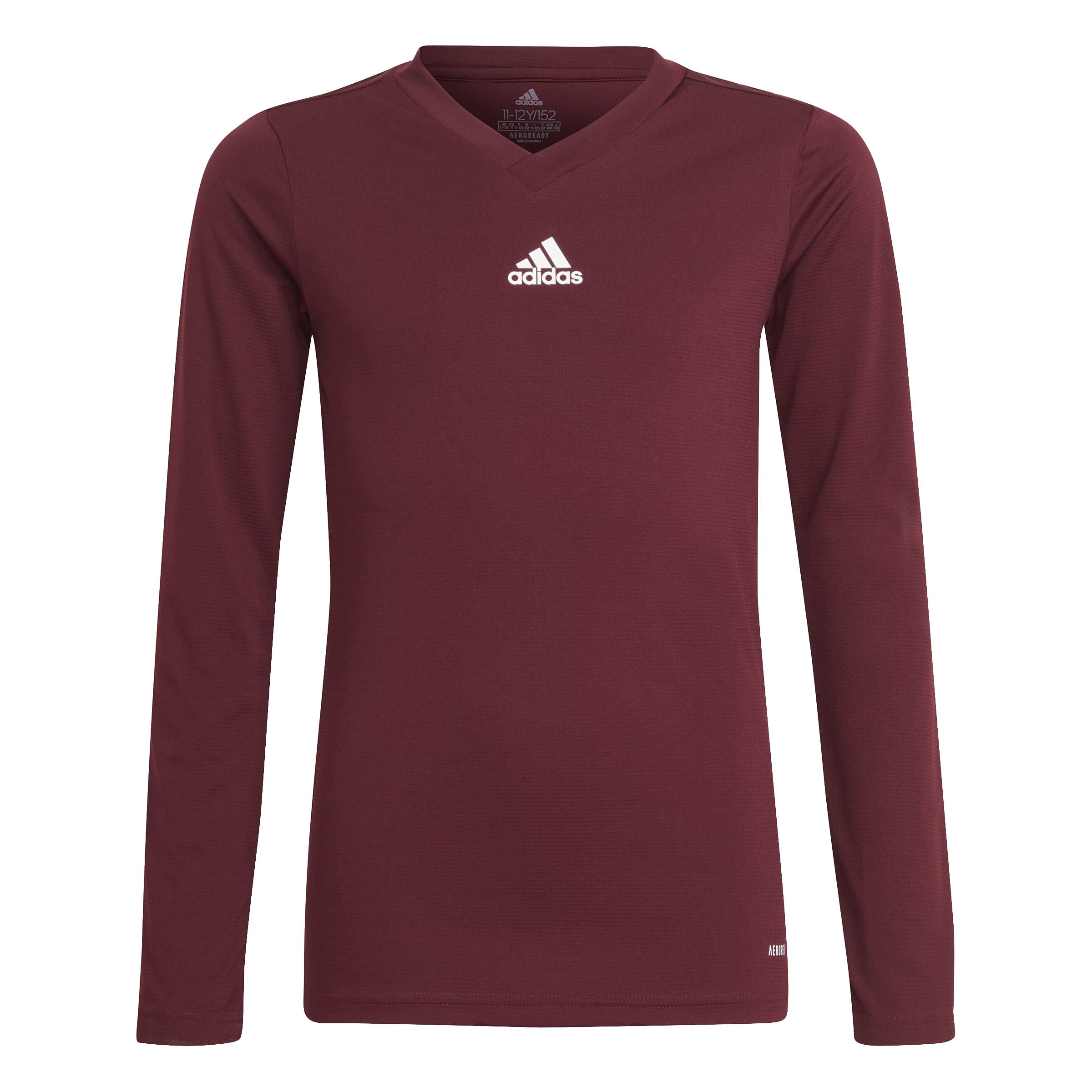 adidas Boy's Team Base Youth Shirt, Team Maroon, 13-14 Years