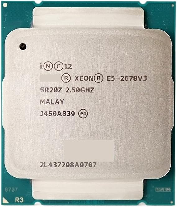 CPU Xeon Processor E5 2678 V3 CPU 2.5G Serve LGA 2011-3 E5-2678 V3 2678V3 PC Desktop Processor CPU for X99 Motherboard