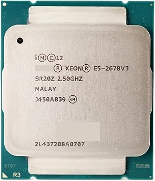 CPU Xeon Processor E5 2678 V3 CPU 2.5G Serve LGA 2011-3 E5-2678 V3 2678V3 PC Desktop Processor CPU for X99 Motherboard