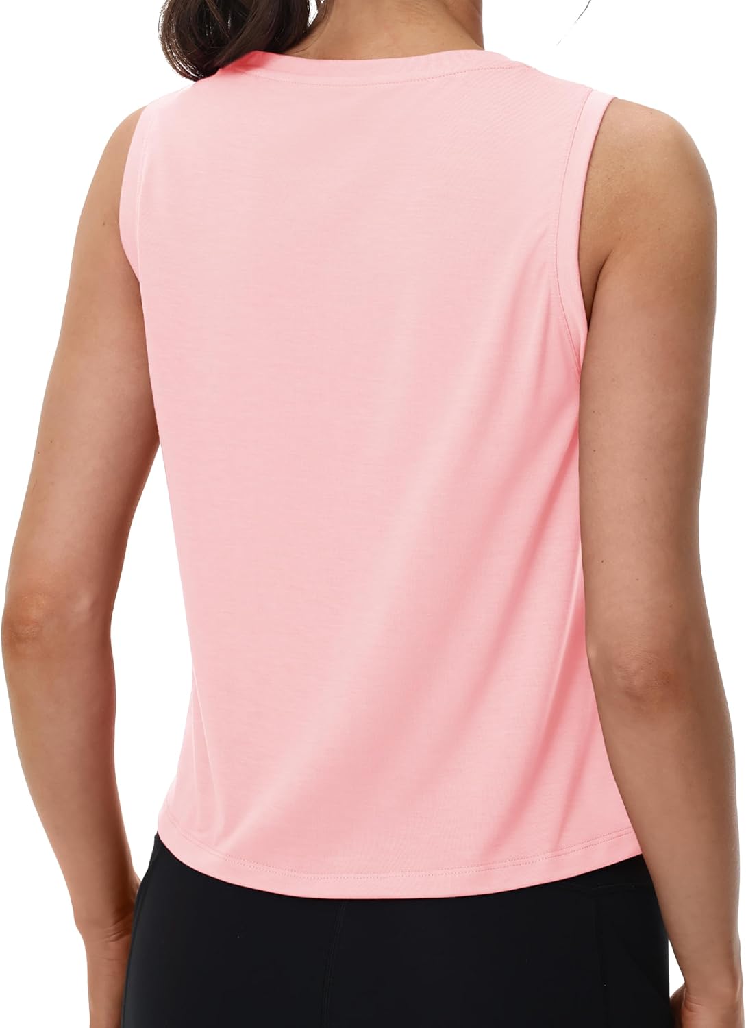 MAGCOMSEN Women's Workout Tank Tops Crop Athletic Sleeveless Summer Quick Dry Moisture Wicking Top for Running Yoga Gym - Image 4