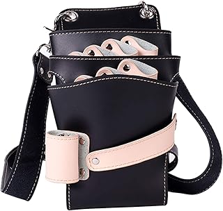 Borsa da cintura per parrucchieri Fondina per forbici per capelli Strumenti per parrucchieri Porta marsupio con cinturino per parrucchieri Strumenti da barbiere per forbici Pettini per capelli (Colo