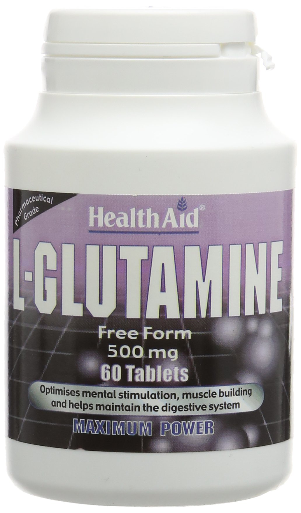HealthAid L-Glutamine 500mg - 60 Tablets
