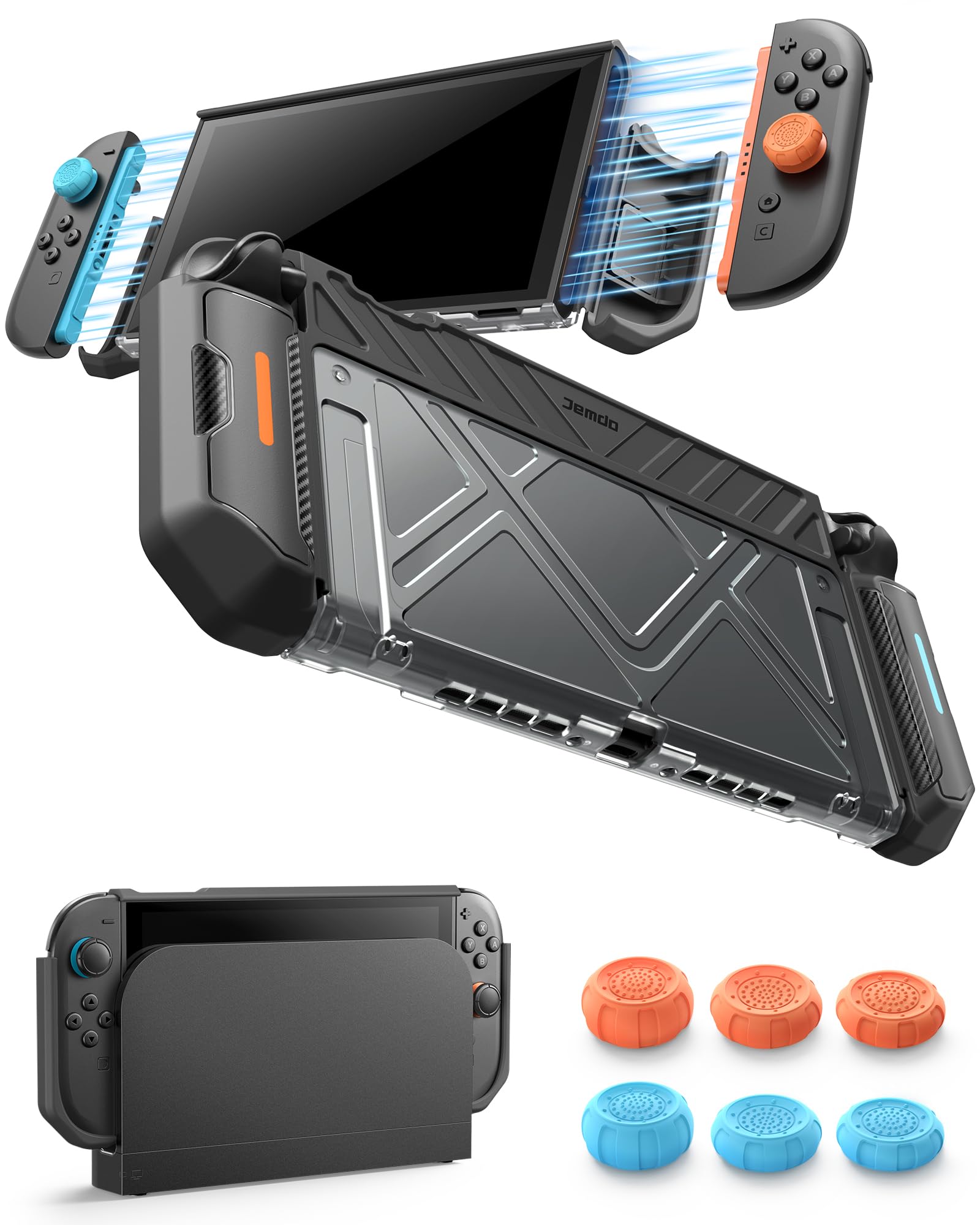 Amazon.com: JEMDO Switch 2 Dockable Protective Case Compatible