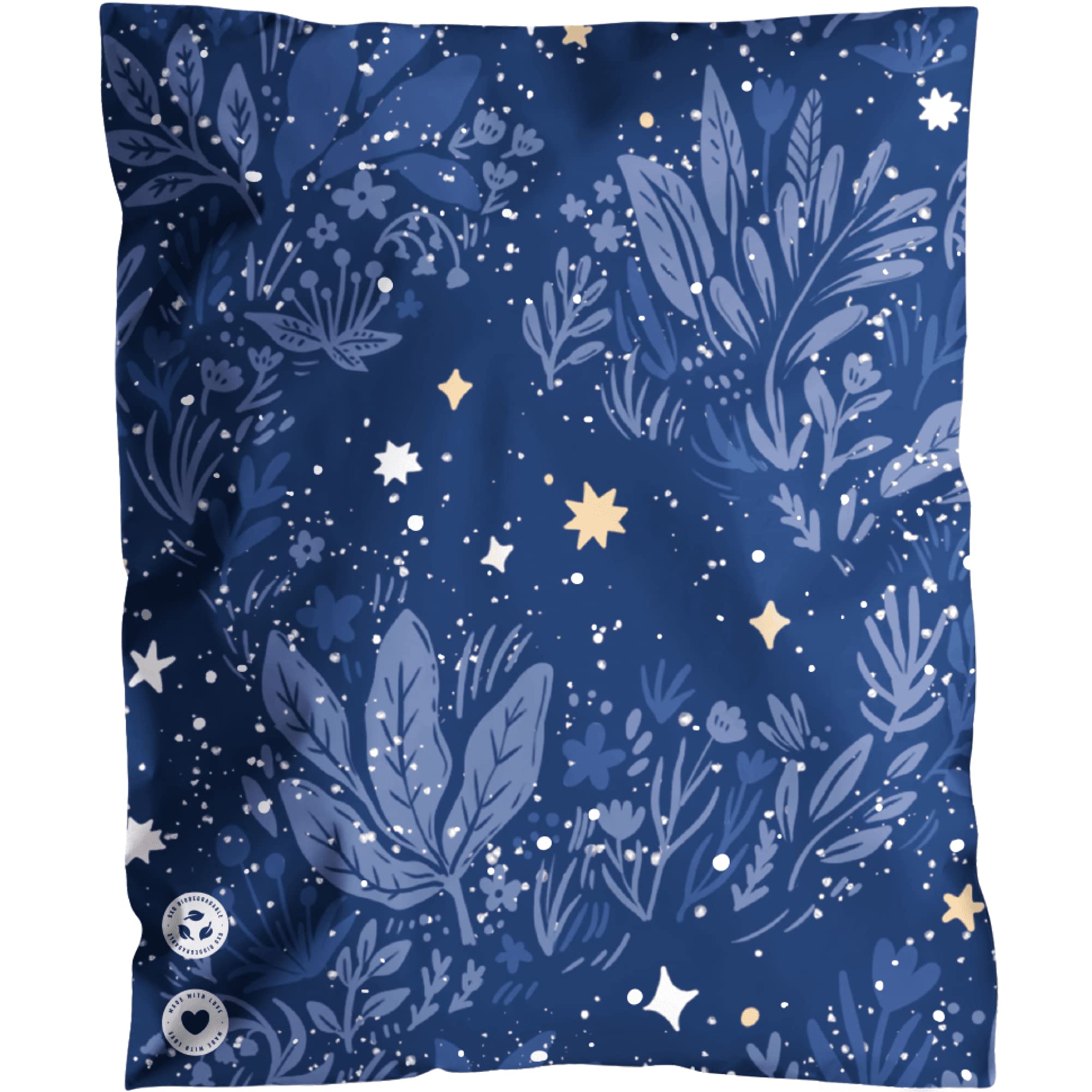 ImpackBiodegradable Mailers - 10x13" 25 Pack - Tamper-Evident & Self-Sealing Shipping Envelopes for Small Businesses - Printed, Waterproof Mailing Bags - Tear & Puncture-Proof - Midnight Indigo