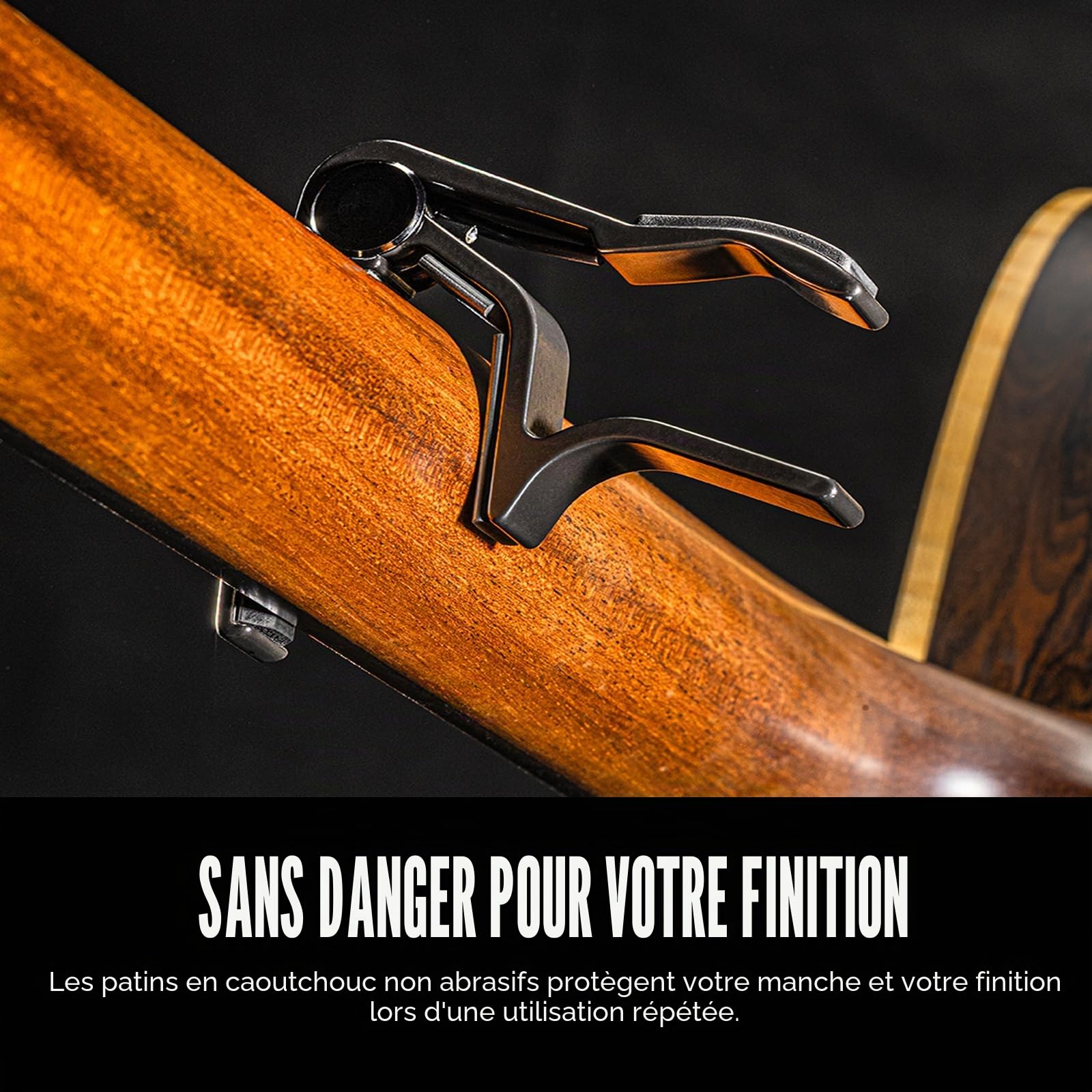DUNLOP - Capodastre Nickel Folk pour guitare acoustique