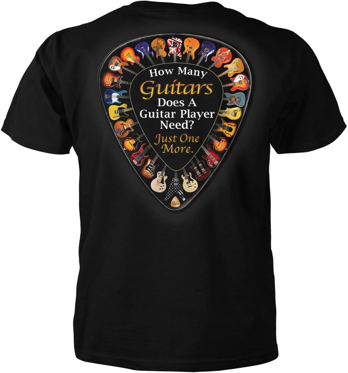 MciotkHow Many Guitars Does a Guitar Player Need? Just One More T-Shirt (XX-Large, Black)