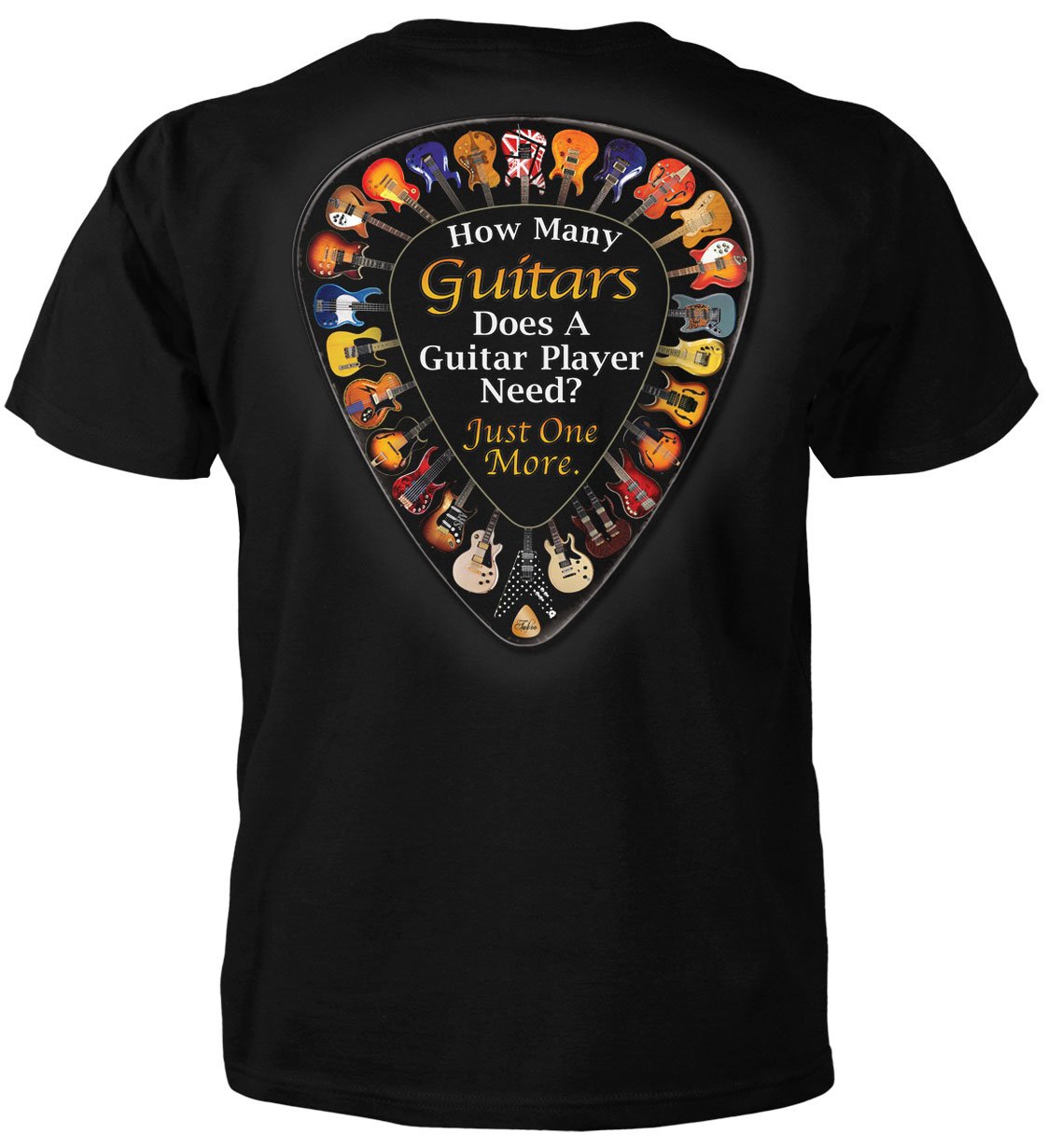 MciotkHow Many Guitars Does a Guitar Player Need? Just One More T-Shirt (XX-Large, Black)