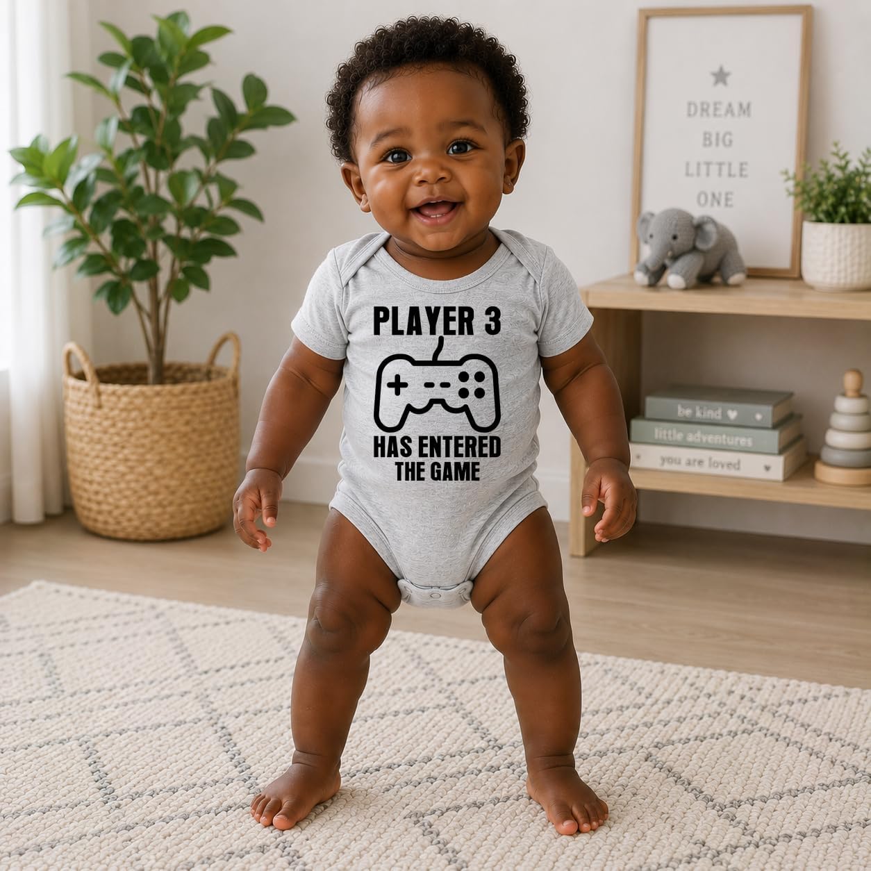 CBTwear Player 3 Has Entered the Game Funny Baby Bodysuit