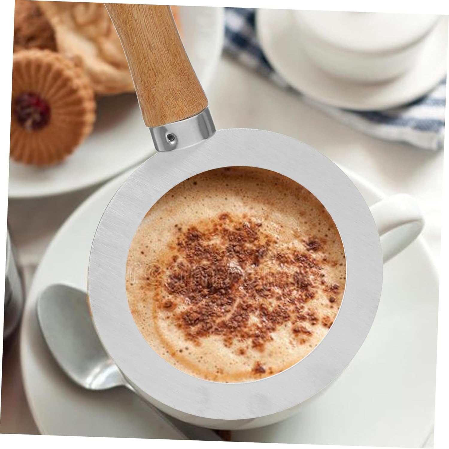 OUNONA 6pcs Stainless Steel Baking Cup for Tea and Coffee Food Safety Material Easy to Clean for Dessert Shops